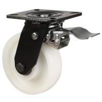 150mm Nylon Swivel Braked Castor [500kg max load]