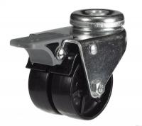 50mm Nylon Swivel Braked Castor [60kg max load]