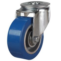 100mm Elastic Polyurethane Swivel Castor [300kg max load]