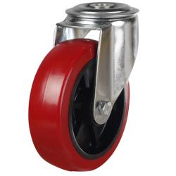 125mm Polyurethane Swivel Castor [260kg max load]