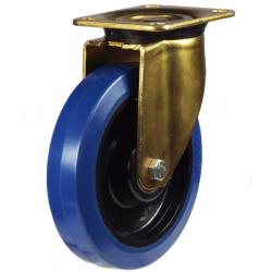 150mm Non-Marking Rubber Swivel Castor [350kg max load]