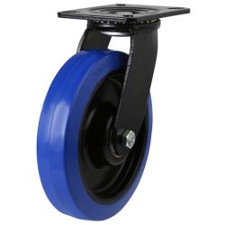 150mm Non-Marking Rubber Swivel Castor [350kg max load]